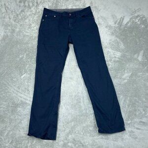 Izod Regular Fit Jeans 32x32 Navy Blue Stretch Material Straight Leg a0225